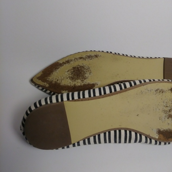 J. Crew Black Strip Pointed toe flats - Picture 5 of 7